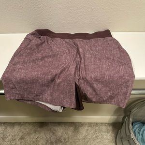 Men’s Lululemon running shorts with no liner